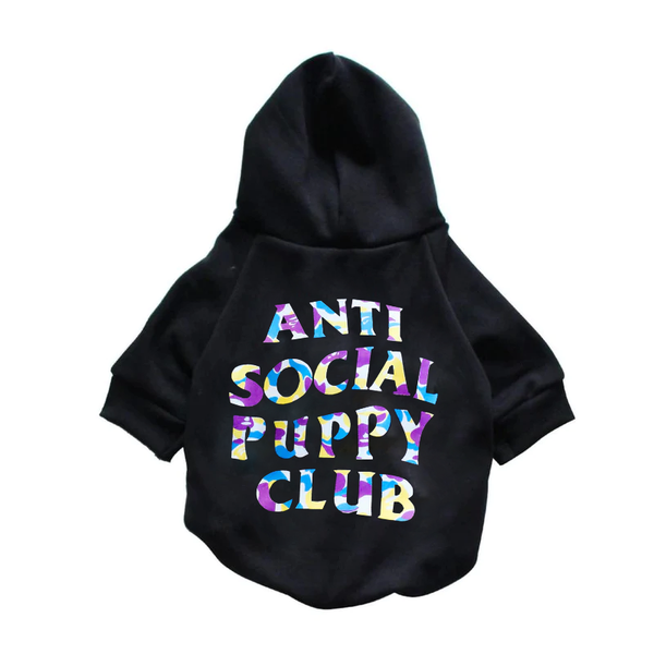 Anti social outlet social pup hoodie